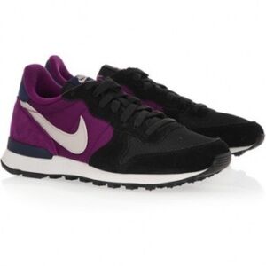 NIKE Internationalist Suede Mesh Sneakers  Purple Black Size 7.5